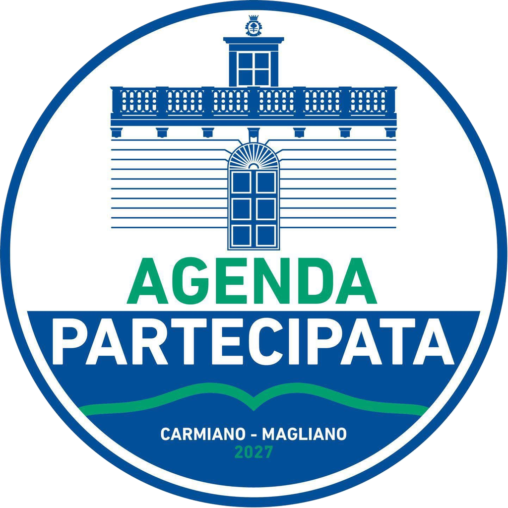 Logo Agenda Partecipata — Carmiano · Magliano 2027